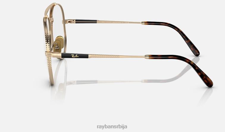 Ray-Ban авиатор ии титанијумска оптика P0HP2145 наочаре углачано злато мушкарци