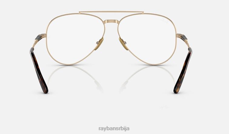 Ray-Ban авиатор ии титанијумска оптика P0HP2145 наочаре углачано злато мушкарци