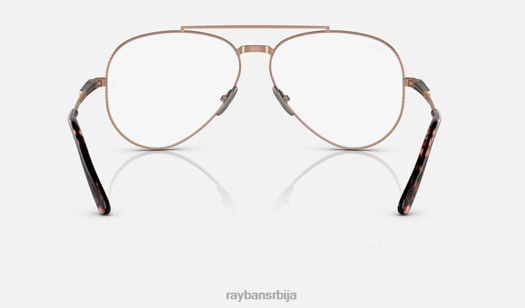 Ray-Ban авиатор ии титанијумска оптика P0HP2147 наочаре углачано ружичасто злато мушкарци