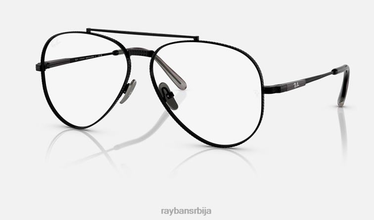Ray-Ban авиатор ии титанијумска оптика P0HP2148 наочаре углачана црна мушкарци