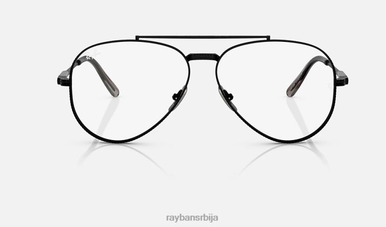 Ray-Ban авиатор ии титанијумска оптика P0HP2148 наочаре углачана црна мушкарци