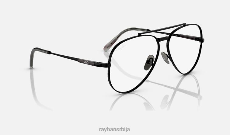Ray-Ban авиатор ии титанијумска оптика P0HP2148 наочаре углачана црна мушкарци
