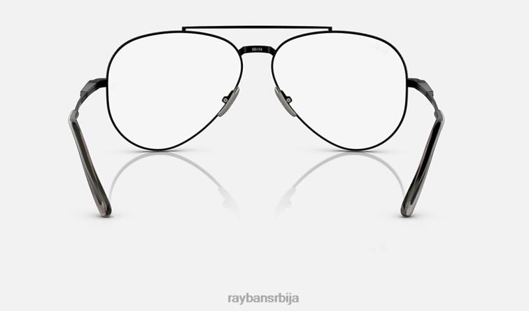 Ray-Ban авиатор ии титанијумска оптика P0HP2148 наочаре углачана црна мушкарци