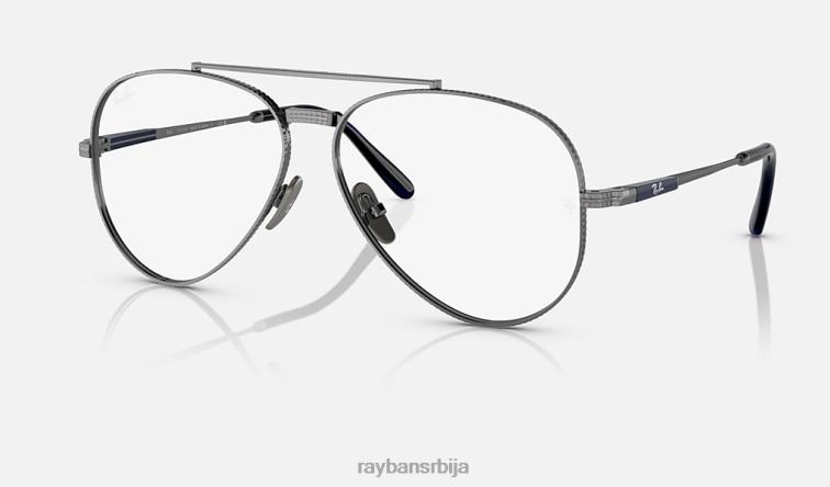 Ray-Ban авиатор ии титанијумска оптика P0HP2149 наочаре углачан гунметал мушкарци