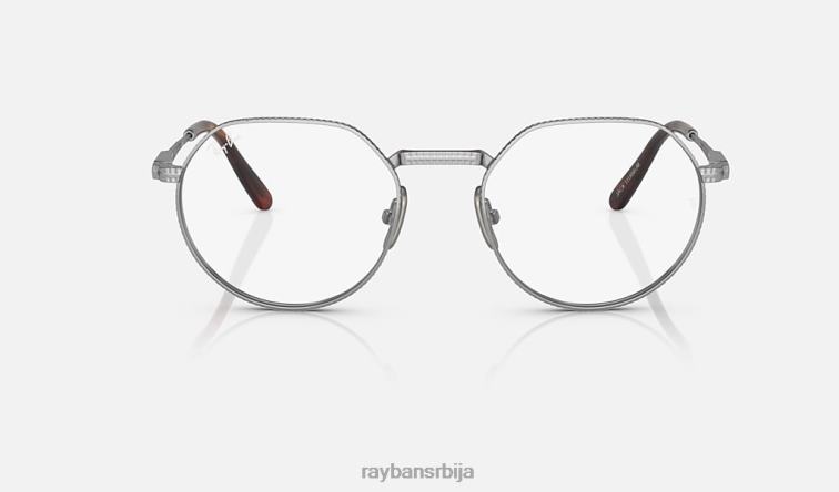 Ray-Ban јацк ии титанијумска оптика P0HP2151 наочаре углачано сребро мушкарци
