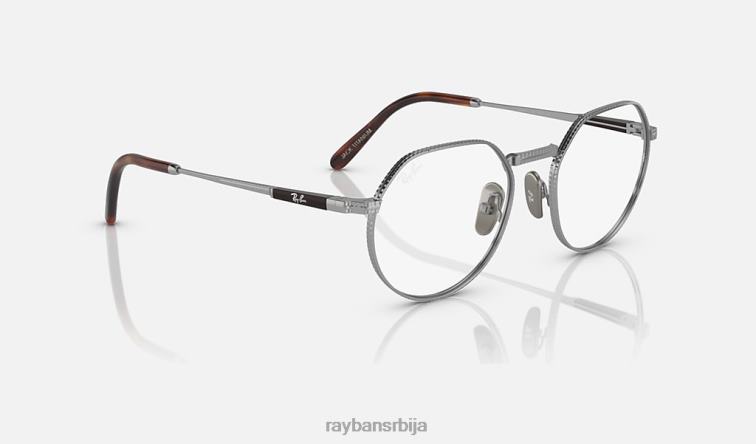 Ray-Ban јацк ии титанијумска оптика P0HP2151 наочаре углачано сребро мушкарци