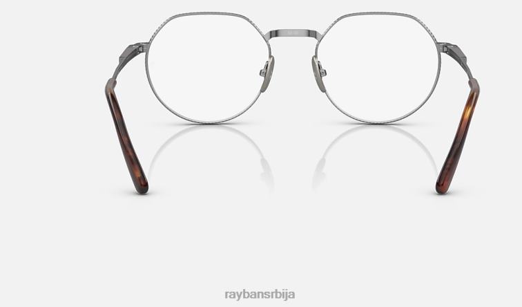 Ray-Ban јацк ии титанијумска оптика P0HP2151 наочаре углачано сребро мушкарци