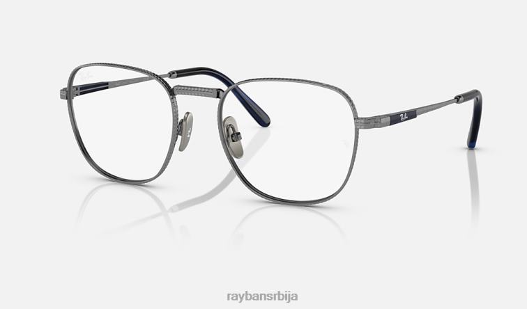 Ray-Ban франк ии титанијумска оптика P0HP2156 наочаре углачан гунметал мушкарци