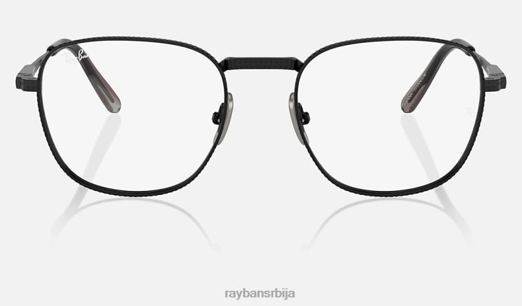 Ray-Ban франк ии титанијумска оптика P0HP2157 наочаре углачана црна мушкарци