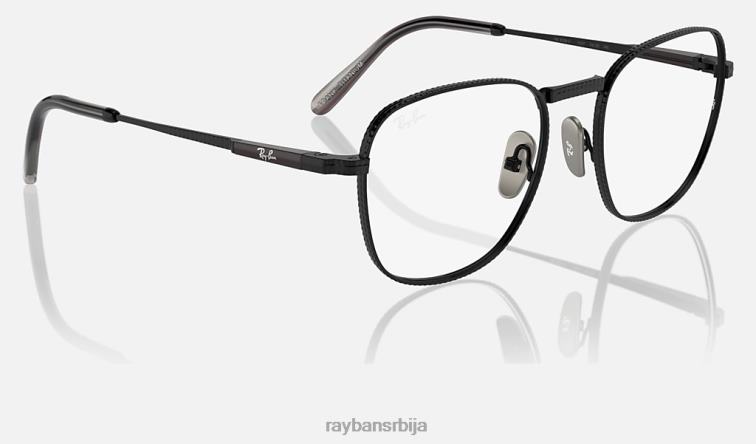 Ray-Ban франк ии титанијумска оптика P0HP2157 наочаре углачана црна мушкарци