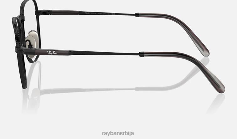 Ray-Ban франк ии титанијумска оптика P0HP2157 наочаре углачана црна мушкарци