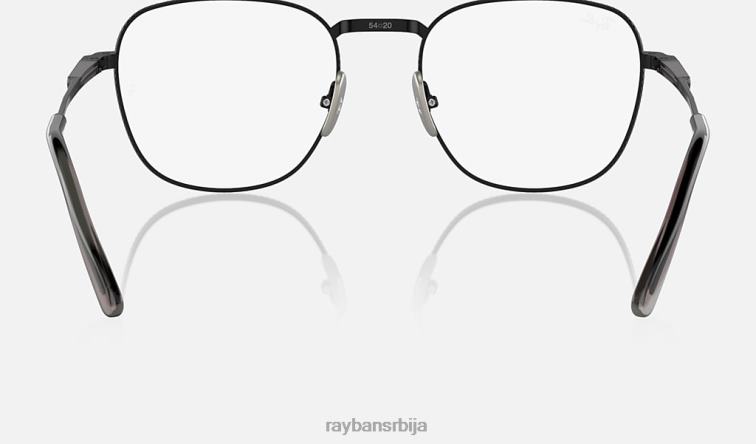 Ray-Ban франк ии титанијумска оптика P0HP2157 наочаре углачана црна мушкарци