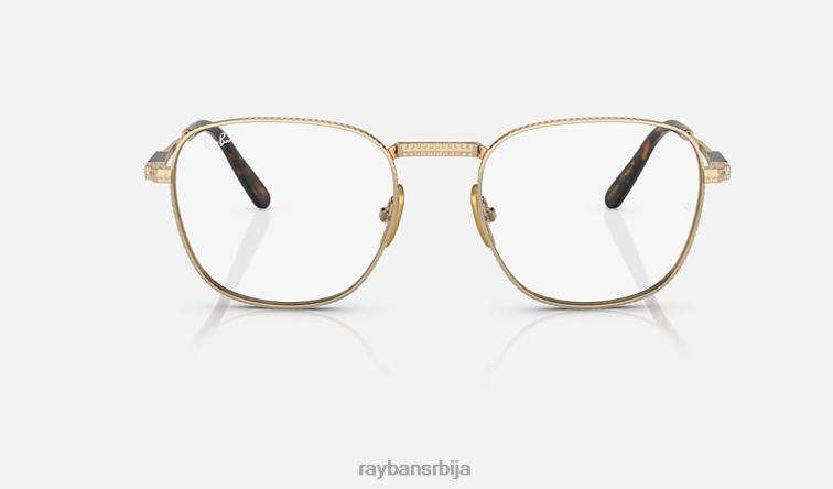 Ray-Ban франк ии титанијумска оптика P0HP2160 наочаре углачано злато мушкарци