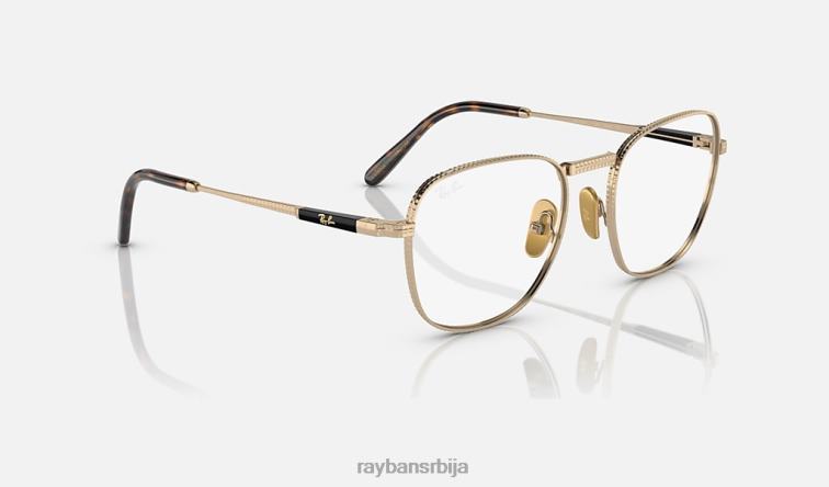 Ray-Ban франк ии титанијумска оптика P0HP2160 наочаре углачано злато мушкарци
