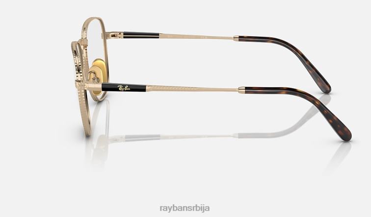 Ray-Ban франк ии титанијумска оптика P0HP2160 наочаре углачано злато мушкарци