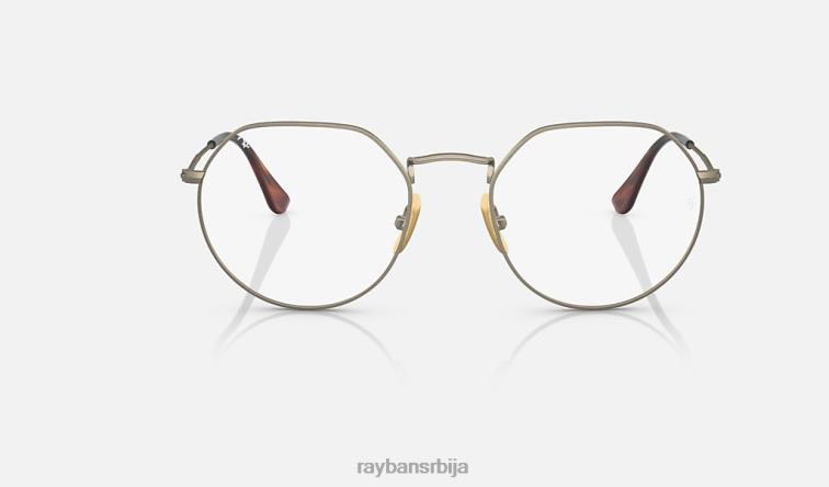 Ray-Ban јацк титанијумска оптика P0HP2183 наочаре мат злато мушкарци