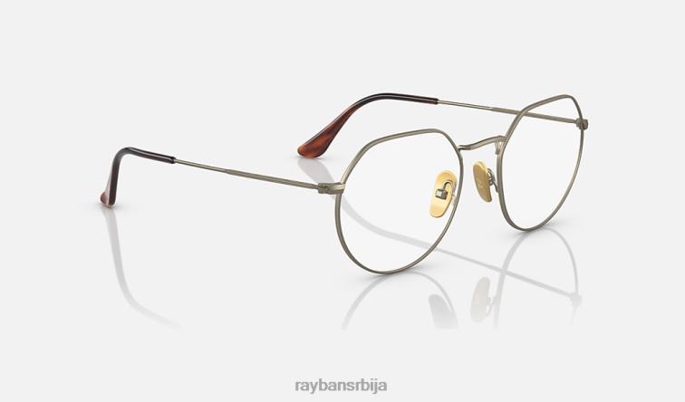 Ray-Ban јацк титанијумска оптика P0HP2183 наочаре мат злато мушкарци