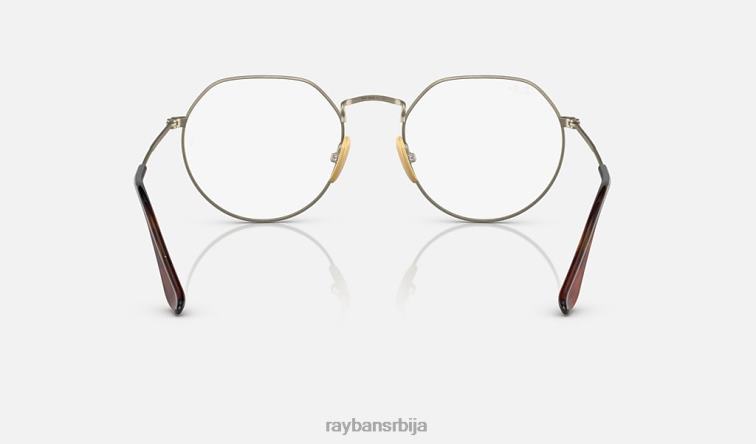 Ray-Ban јацк титанијумска оптика P0HP2183 наочаре мат злато мушкарци