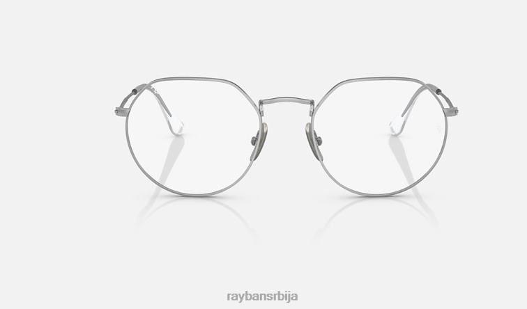 Ray-Ban јацк титанијумска оптика P0HP2184 наочаре углачано сребро мушкарци