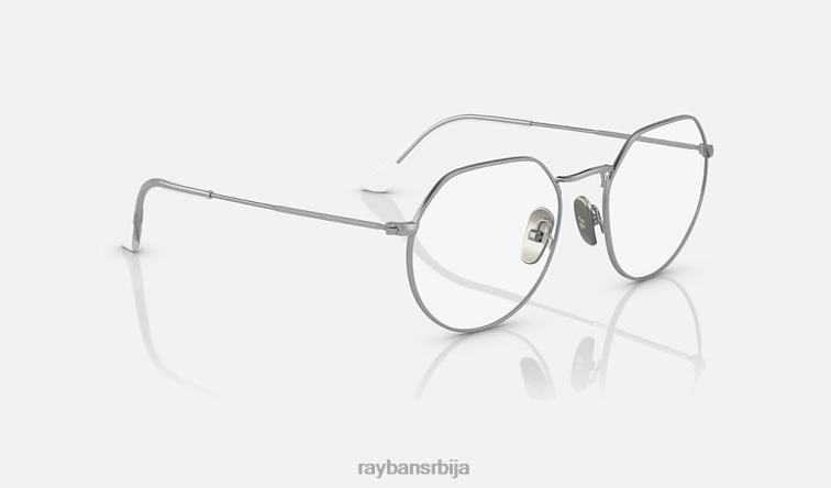 Ray-Ban јацк титанијумска оптика P0HP2184 наочаре углачано сребро мушкарци