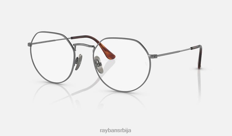 Ray-Ban јацк титанијумска оптика P0HP2186 наочаре углачан гунметал мушкарци