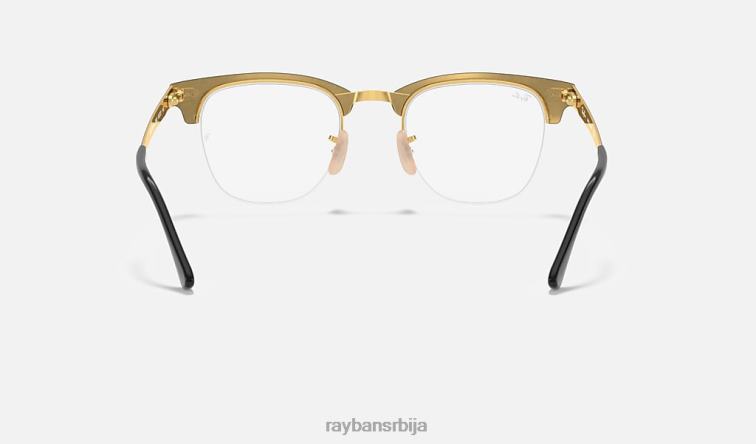 Ray-Ban цлубмастер метална оптика P0HP2196 наочаре углачано црно на злату мушкарци