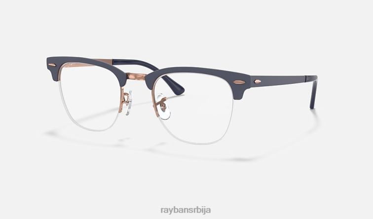 Ray-Ban цлубмастер метална оптика P0HP2197 наочаре углачано плаво мушкарци