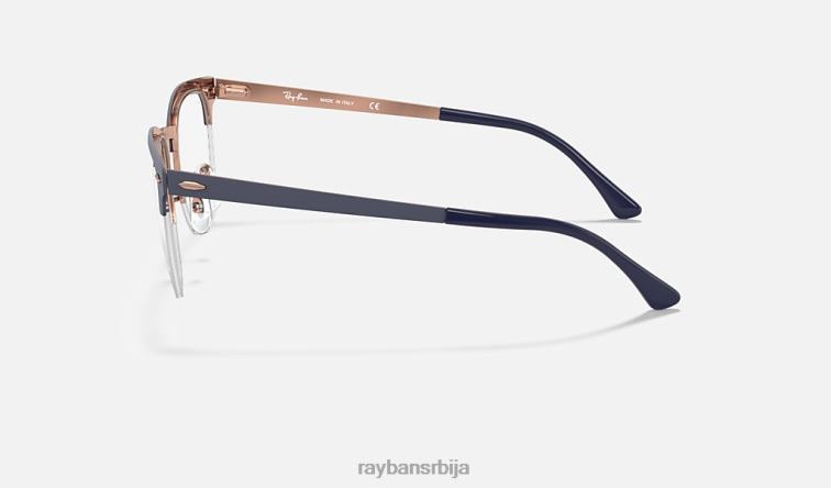 Ray-Ban цлубмастер метална оптика P0HP2197 наочаре углачано плаво мушкарци