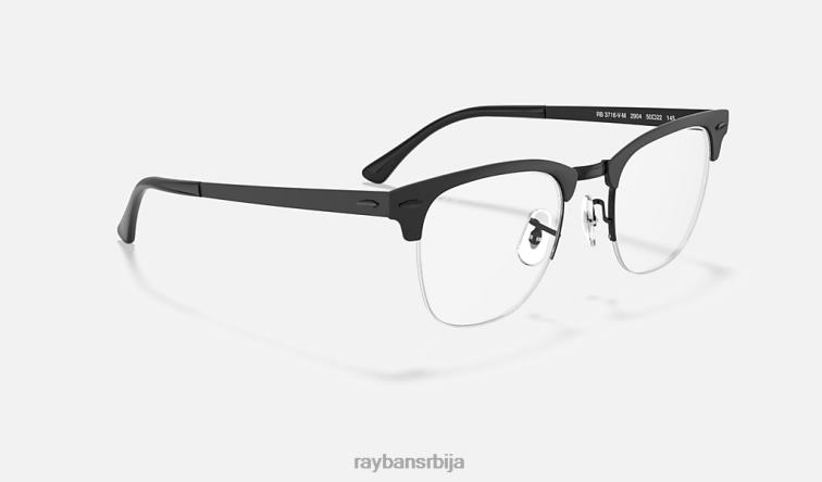 Ray-Ban цлубмастер метална оптика P0HP2198 наочаре мат црна мушкарци