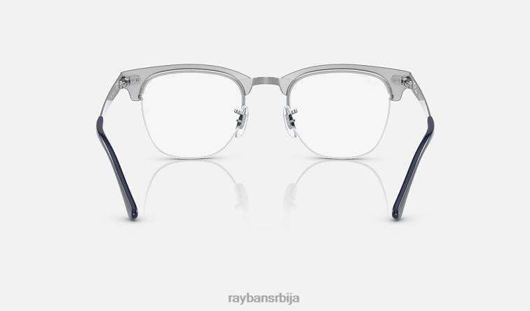 Ray-Ban цлубмастер метална оптика P0HP2200 наочаре углачано плаво на сребру мушкарци