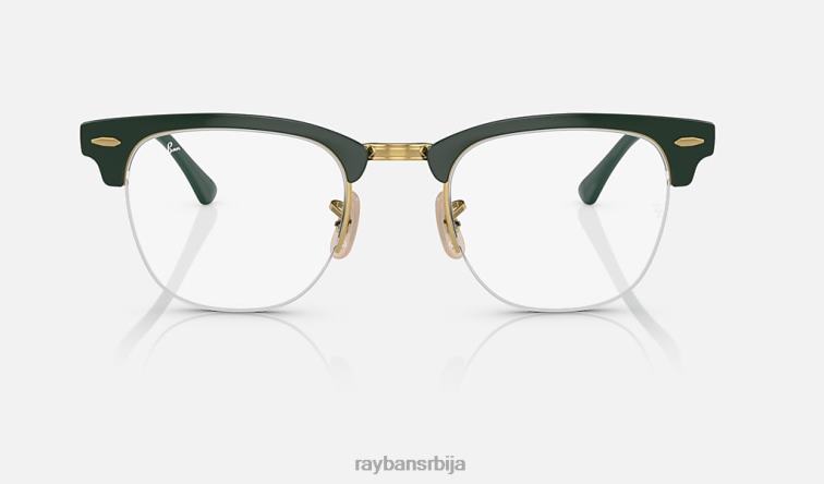 Ray-Ban цлубмастер метална оптика P0HP2201 наочаре углачано зелено на злату мушкарци