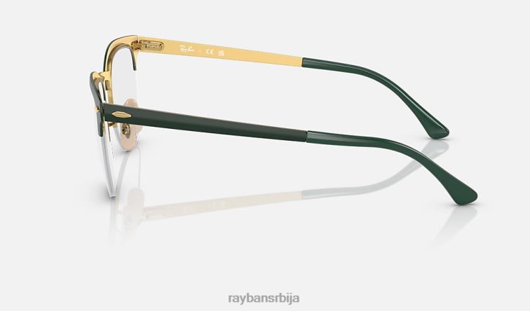 Ray-Ban цлубмастер метална оптика P0HP2201 наочаре углачано зелено на злату мушкарци