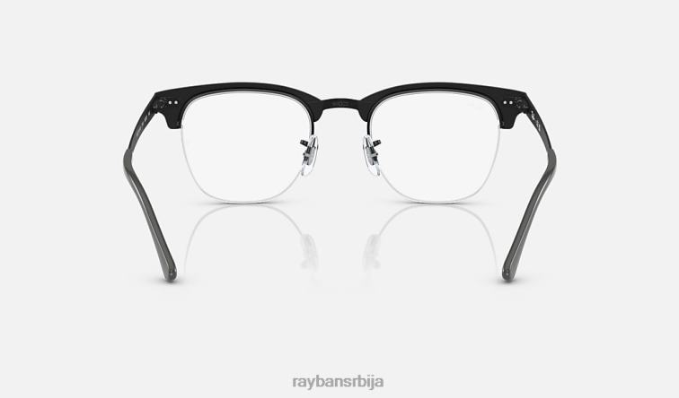 Ray-Ban цлубмастер метална оптика P0HP2202 наочаре углачано сиво на црно мушкарци