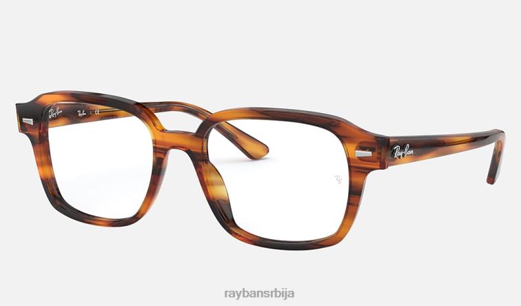 Ray-Ban туцсон оптицс P0HP2352 наочаре углачана пругаста црвена хавана мушкарци