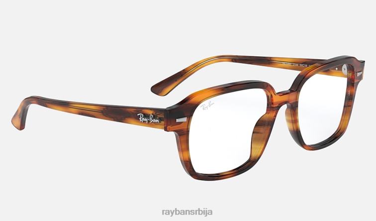 Ray-Ban туцсон оптицс P0HP2352 наочаре углачана пругаста црвена хавана мушкарци