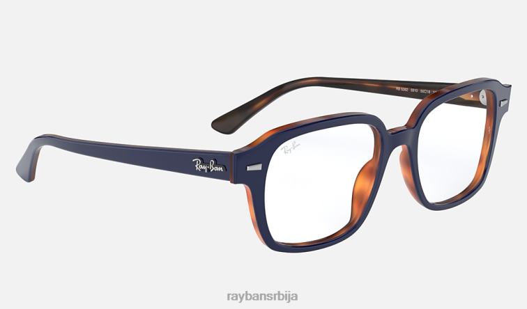 Ray-Ban туцсон оптицс P0HP2355 наочаре углачано плаво на Хавани мушкарци