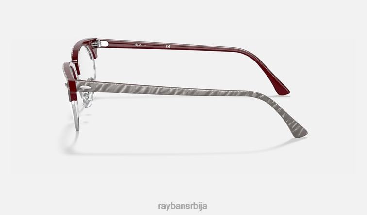 Ray-Ban цлубмастер овална оптика P0HP2399 наочаре углачан светло сив мушкарци