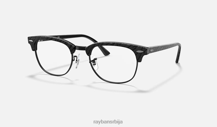 Ray-Ban цлубмастер мермерна оптика P0HP2403 наочаре углачана црна мушкарци