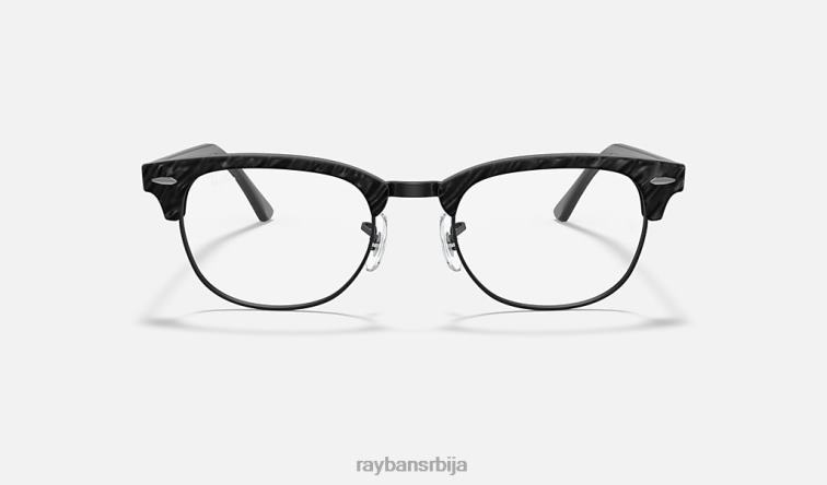 Ray-Ban цлубмастер мермерна оптика P0HP2403 наочаре углачана црна мушкарци
