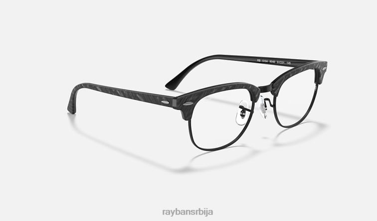 Ray-Ban цлубмастер мермерна оптика P0HP2403 наочаре углачана црна мушкарци