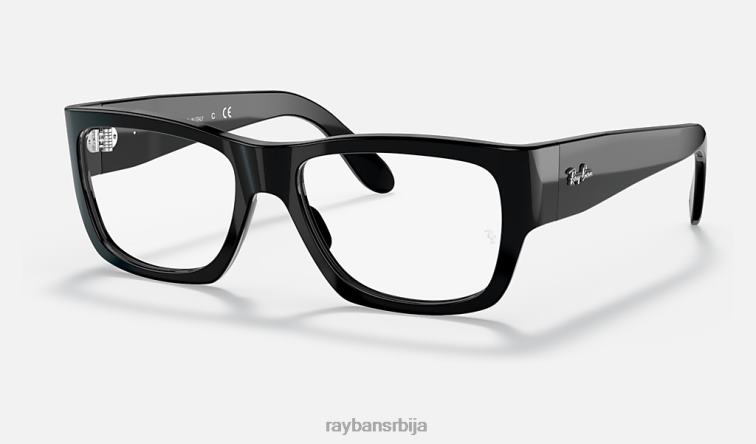Ray-Ban номадска оптика P0HP2439 наочаре углачана црна мушкарци