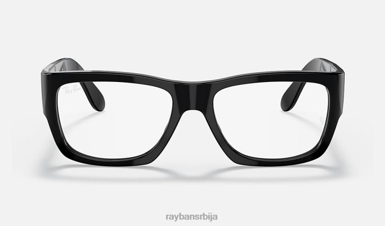 Ray-Ban номадска оптика P0HP2439 наочаре углачана црна мушкарци