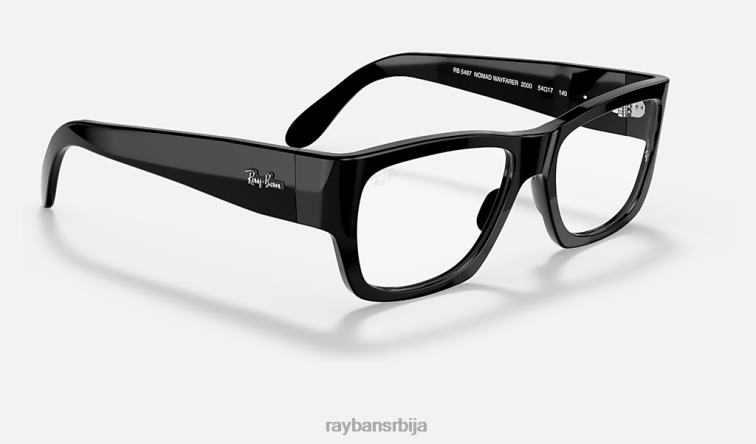 Ray-Ban номадска оптика P0HP2439 наочаре углачана црна мушкарци