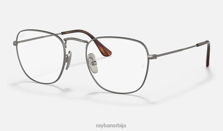 Ray-Ban искрена титанијумска оптика P0HP2485 наочаре углачан гунметал мушкарци