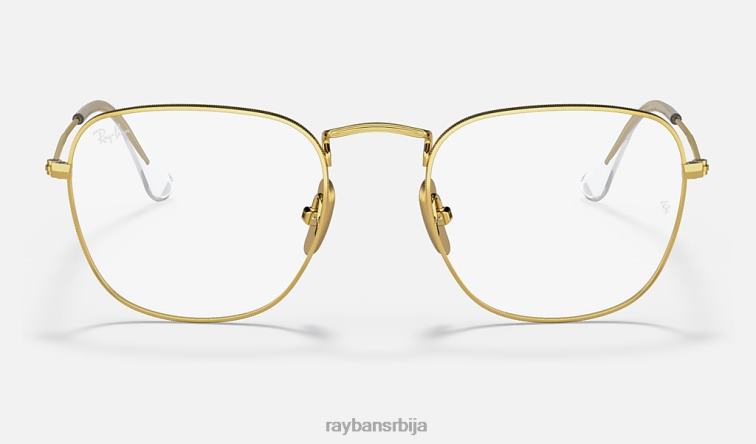 Ray-Ban искрена титанијумска оптика P0HP2486 наочаре углачано злато мушкарци