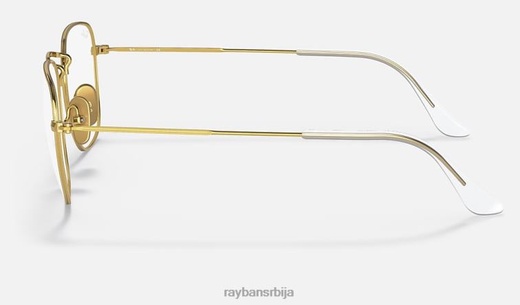 Ray-Ban искрена титанијумска оптика P0HP2486 наочаре углачано злато мушкарци