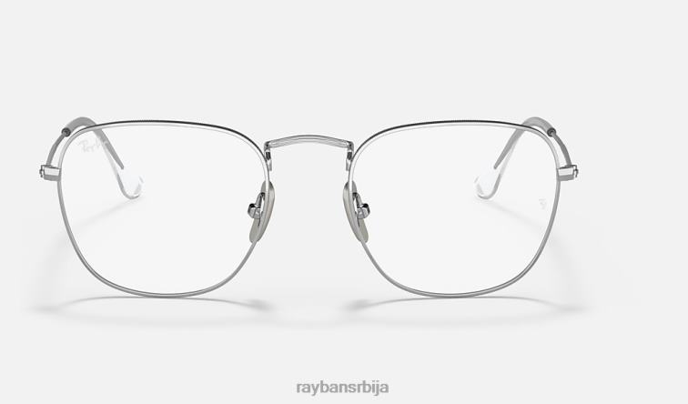 Ray-Ban искрена титанијумска оптика P0HP2488 наочаре углачано сребро мушкарци