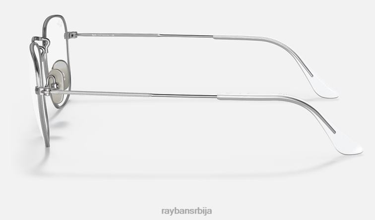 Ray-Ban искрена титанијумска оптика P0HP2488 наочаре углачано сребро мушкарци