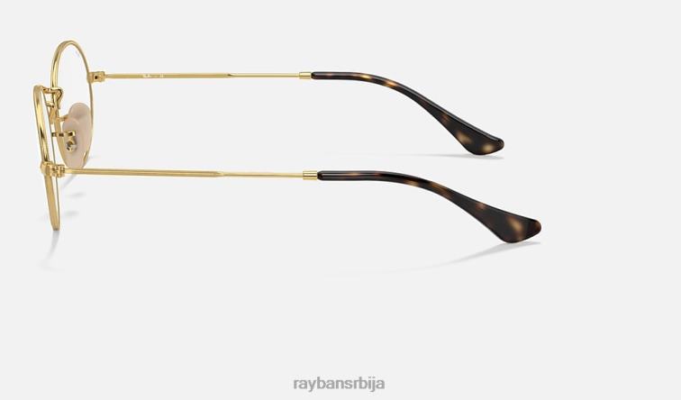 Ray-Ban овална оптика P0HP2504 наочаре углачано злато мушкарци
