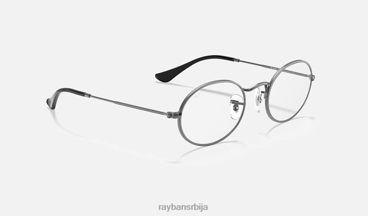 Ray-Ban овална оптика P0HP2505 наочаре углачан гунметал мушкарци
